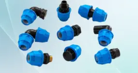 Plastic pipe fittings made on KSB moulding machines